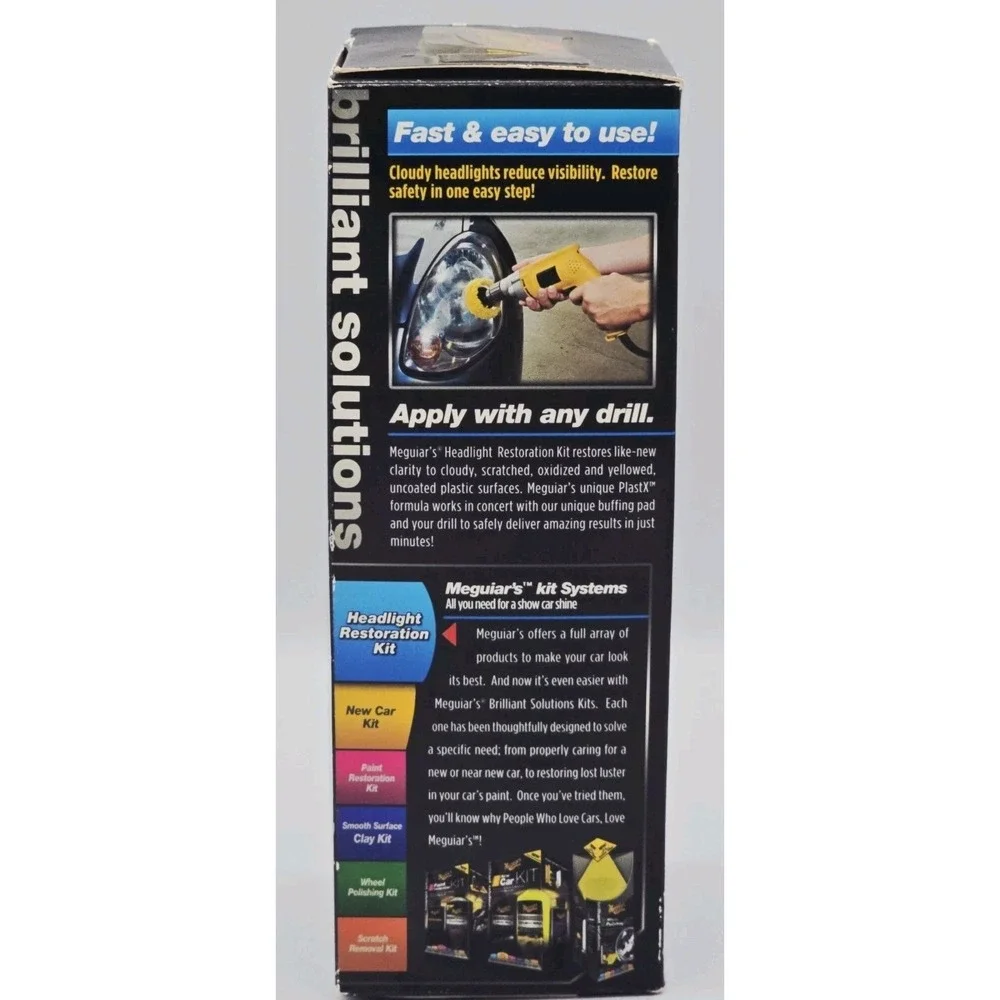 MEGUIARS HEADLIGHT RESTORATION KIT New Without Microfiber‎ Towel